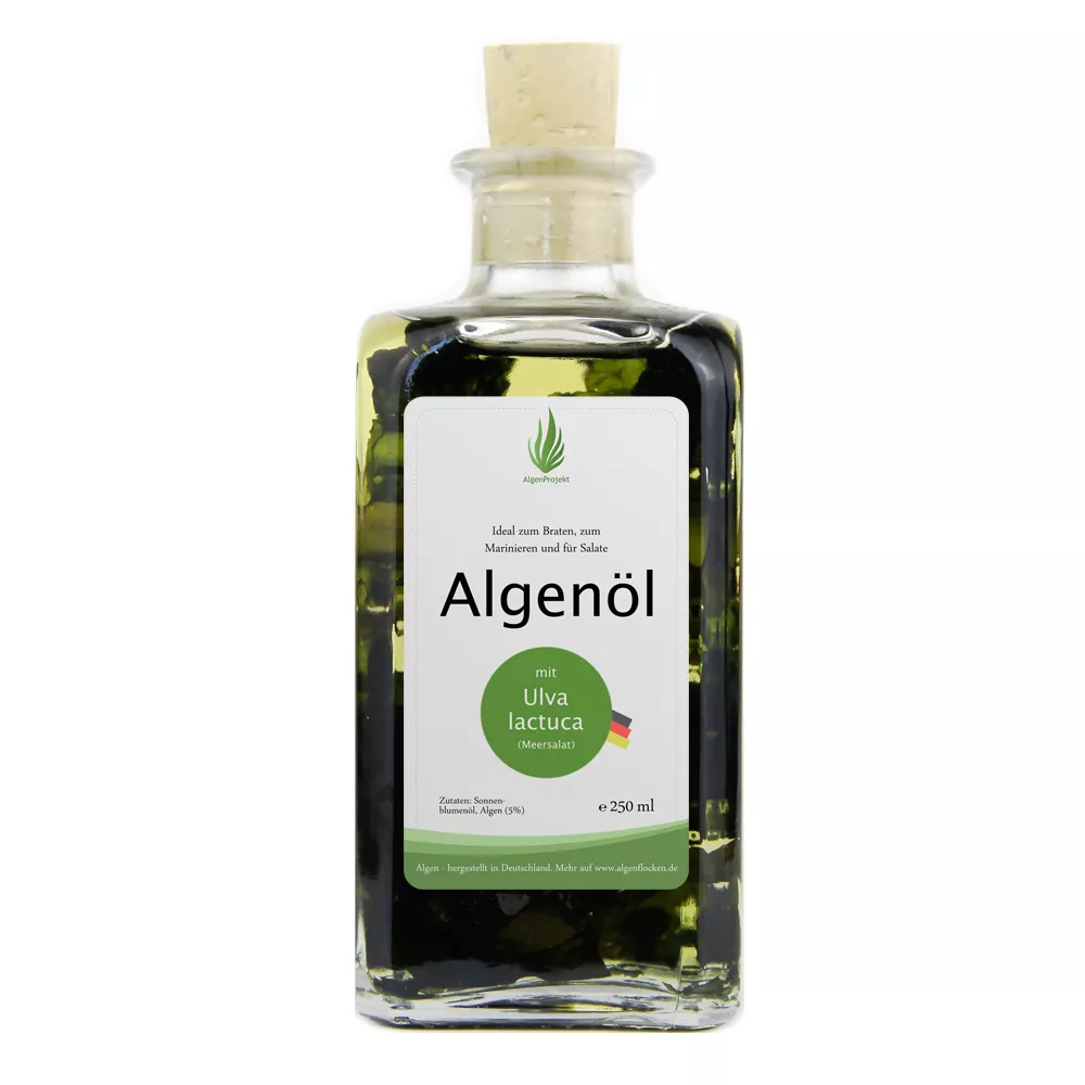 Algenöl mit Ulva lactuca (Meersalat), 250ml