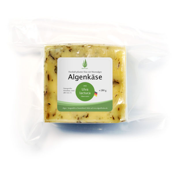 Algenkäse mit Ulva lactuca (Meersalat), 380g