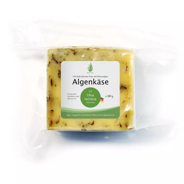 Algenkäse mit Ulva lactuca (Meersalat), 380g